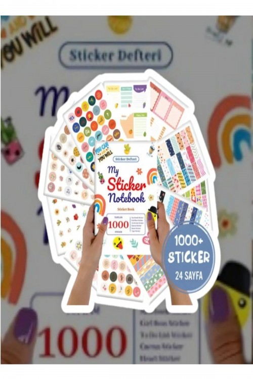 Sticker Notebook 1000 Adet Sticker defteri