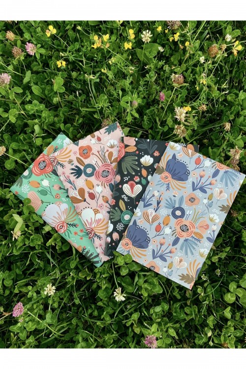 Çizgisiz Defter Seti 4'lü 10x15cm Not Defteri Seti Hediyelik Defter