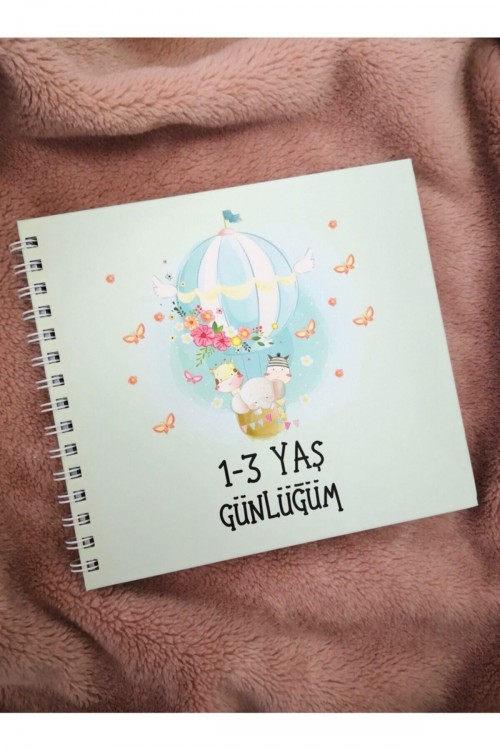 Anne & Çocuk Anı Günlüğü 1-3 Yaş Günlüğüm Anne Bebek Anı Defteri