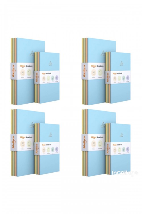 Notebook 32'li Kareli Defter Seti Pastel Defter Seti