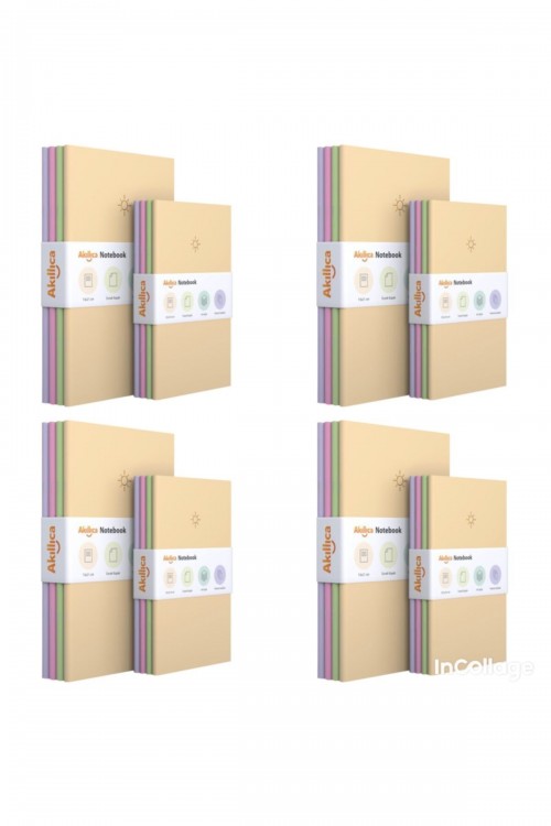 Notebook 32'li Noktalı Defter Seti Pastel Defter Seti