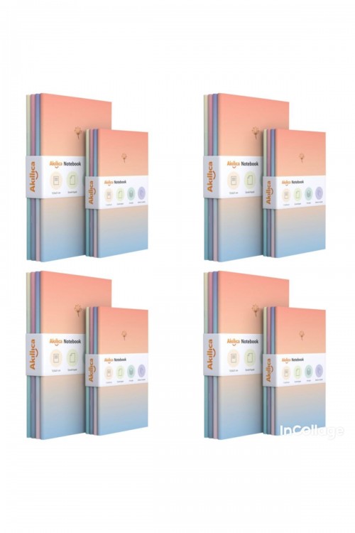 Notebook 32'li Defter Seti Pastel Defter Seti Gradient Serisi