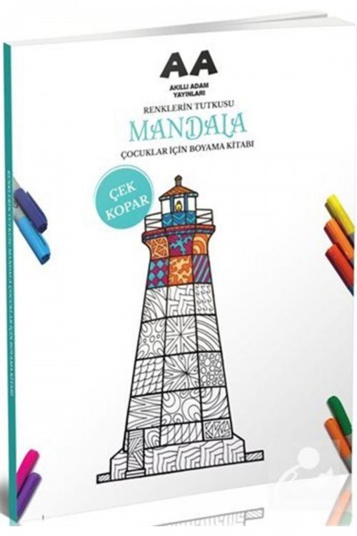 Mandala Renklerin Tutkusu Çocuklar Için Boyama Kitabı