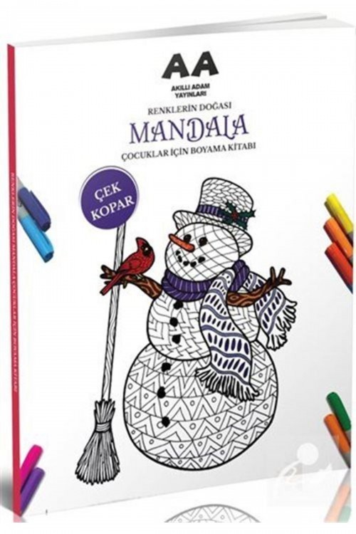 Mandala Renklerin Doğası Çocuklar Için Boyama Kitabı