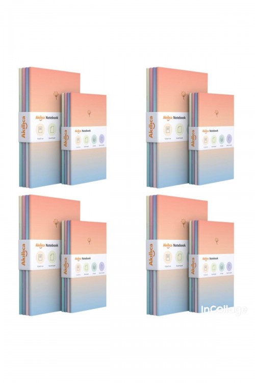 Notebook 32 li Defter Seti Pastel Defter Seti Gradient Serisi 